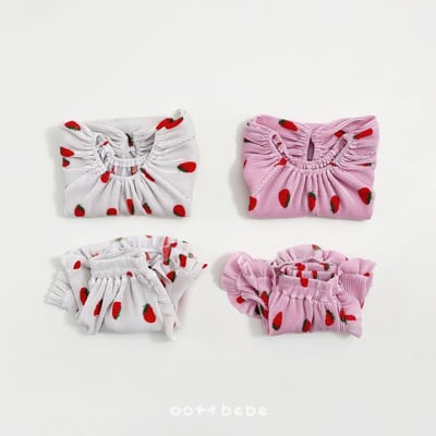 Oottbebe09｜(1y-7y )  草莓百摺套裝2