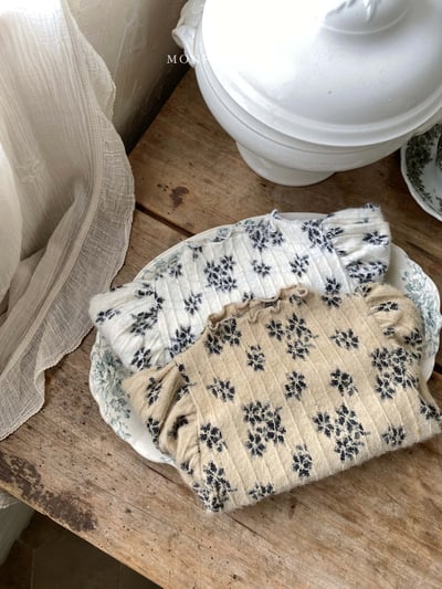 Monpetitbebe15｜(70cm-110cm) 碎花磨毛上衣15