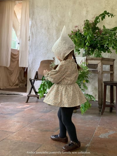 JE552｜(66-90cm) 法式碎花包屁衣12