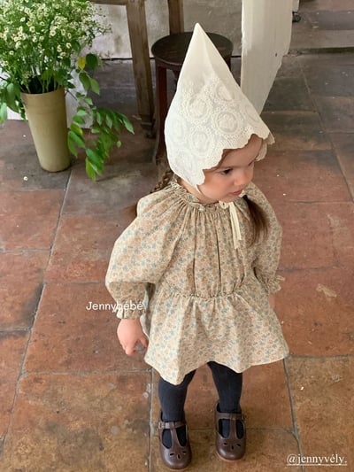 JE552｜(66-90cm) 法式碎花包屁衣9