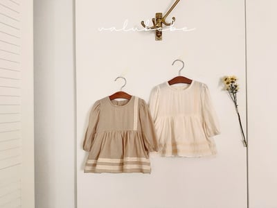 Valubebe82｜(65-80) 蕾絲刺繡包屁洋裝3