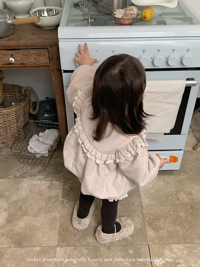 JE 650｜(73-100cm)  刺繡泡泡花邊套裝11