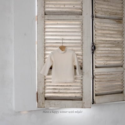 M-KIDS27｜(65-115cm) 2色立領內搭上衣5