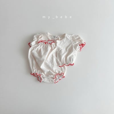 my_bebe15｜(58-72cm) 捲邊開襟外套包屁衣套裝19