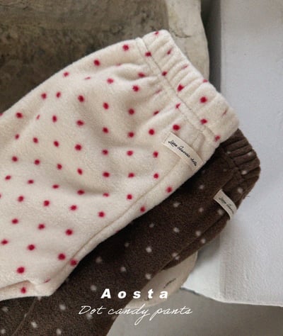 AOSTA01｜(6m-5y) 荷葉波點喇叭褲5