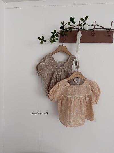 Bloom.b14｜(80-118cm) 亞麻碎花上衣6