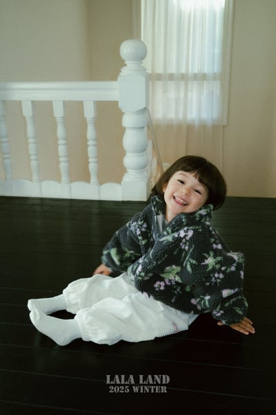 lala land44｜(75cm-120cm) 3色印花刷毛拉鍊外套9