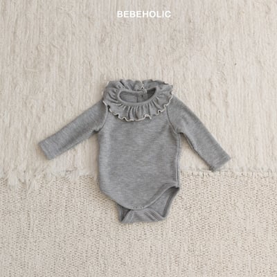 Bebe holic24｜(3m-18m) 荷葉捲邊領包屁衣2