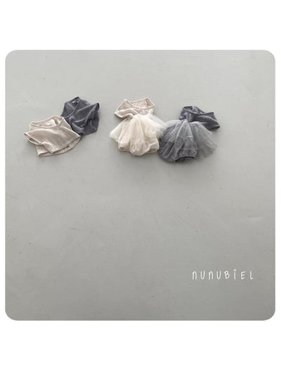 NUNU BIEL32｜(65-115cm) 鏤空編織衫/包屁裝6