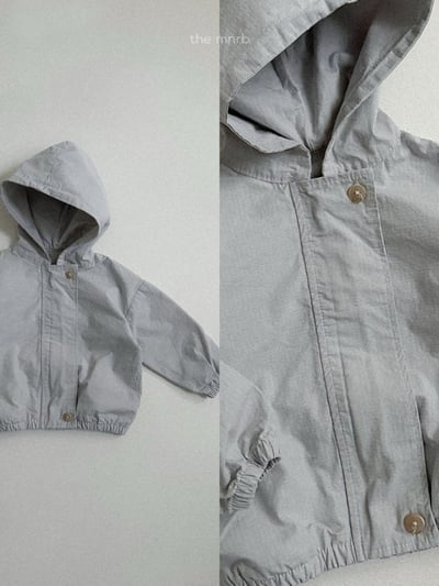 MiniRobe41｜(70-110) 休閒鈕扣連帽外套4