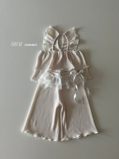 SO.U22｜(6m-4y) 荷葉細條套裝10