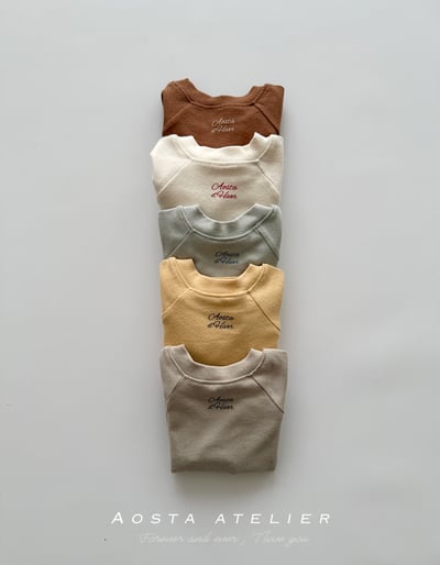 AOSTA28｜(6m-5y) 磨毛簡約上衣6