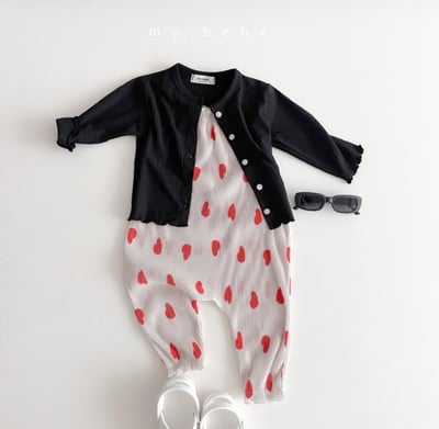 my_bebe18｜(80-110cm) 褶皺細肩連身褲10