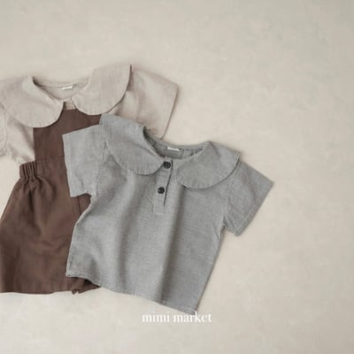 mimi market08 (75-90cm)  格子翻領襯衫6
