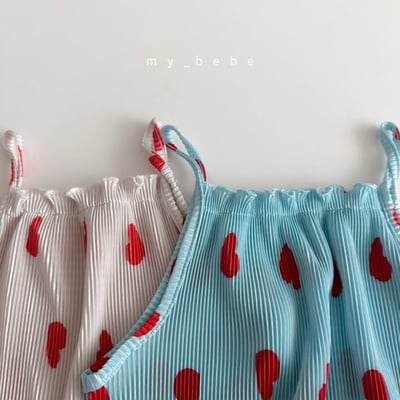 my_bebe18｜(80-110cm) 褶皺細肩連身褲11