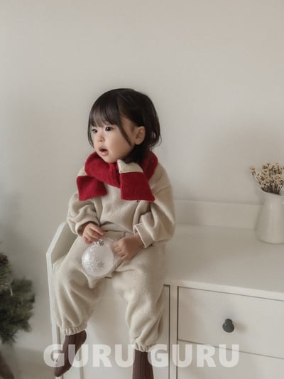 GURU GURU05｜(6m-24m) 3色刷毛圍巾6