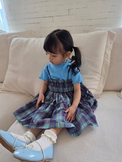 Color18｜(75-115cm) 素面捲邊上衣4