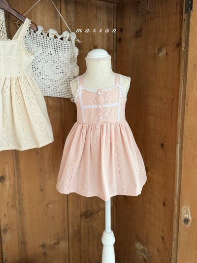 Marron07｜(3m-18m 1y-6y) 花園蕾絲邊包屁衣/洋裝17