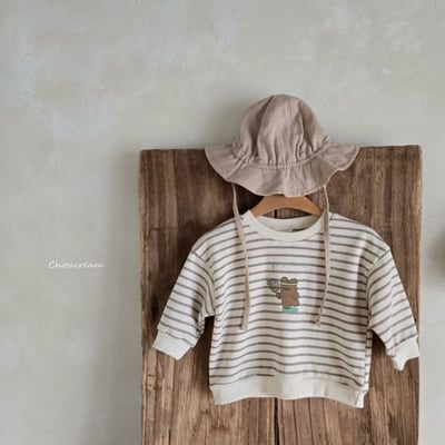 Choucream01｜(6m-18m) 羽球小熊條紋上衣7
