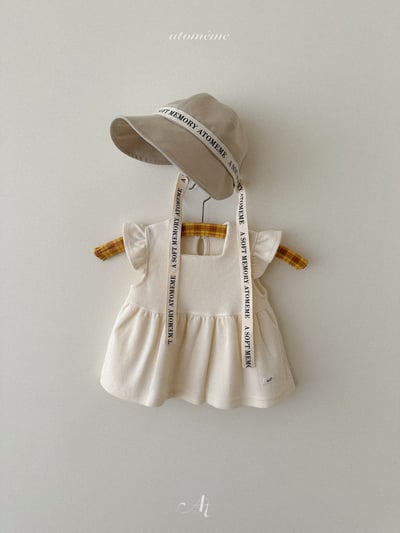 Atomeme22｜(70-110) 華夫格荷葉袖傘狀上衣6