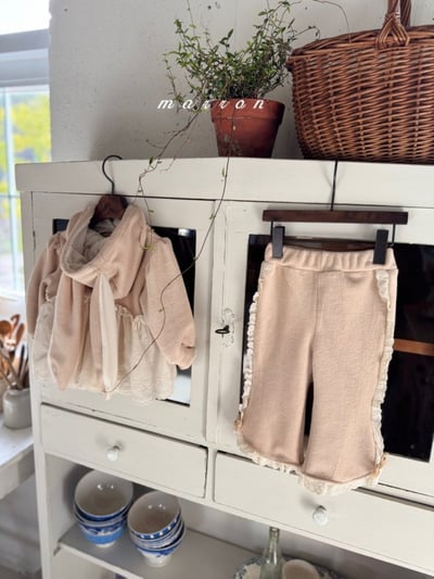 Marron 22｜(1y-6y) 刷毛蕾絲花邊長褲16