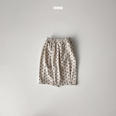 onu 52｜(70cm-115cm) 摺撊波點九分褲4