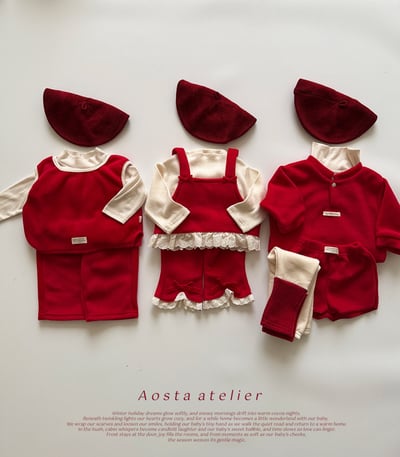 AOSTA70｜(6m-5y) 毛呢滾邊背心20