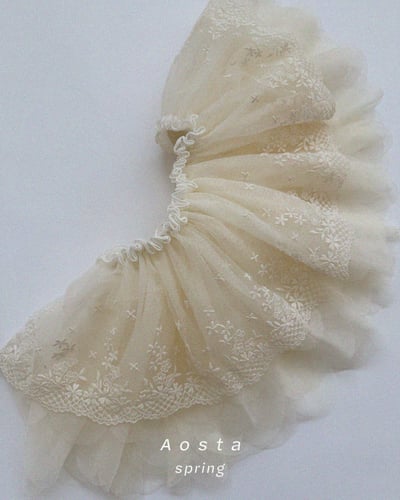AOSTA15｜(6m-5y) 蕾絲花卉澎澎裙6