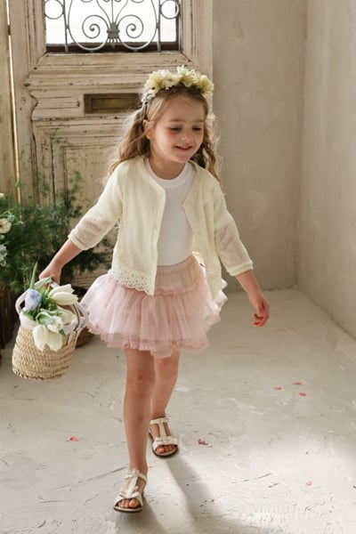 FLO27｜(75-140) 蛋糕蕾絲襯裙10