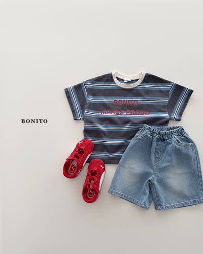 Bonito07｜(75cm-125cm) 2色漸變色線條上衣4