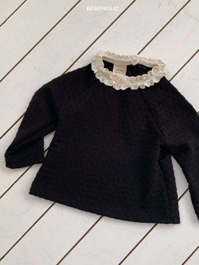Bebe holic34｜(3m-18m) 花瓣蕾絲立領上衣4