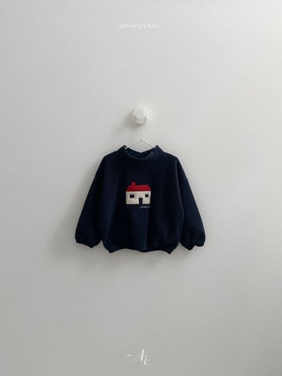 AT48｜(70-110) 小屋刺繡半高領上衣5