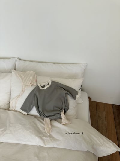 Bloom.b48｜(0m-18m) 撞色華夫格包屁衣7