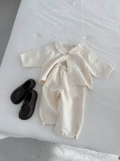 MiniRobe22｜(70-110) 棉質開扣印花長褲15