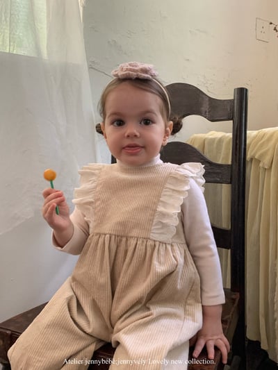 JE591｜(73-100cm) 蕾絲花邊連身褲/素面高領上衣12