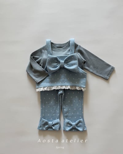 AOSTA25｜(6m-5y) 蝴蝶結小喇叭褲6