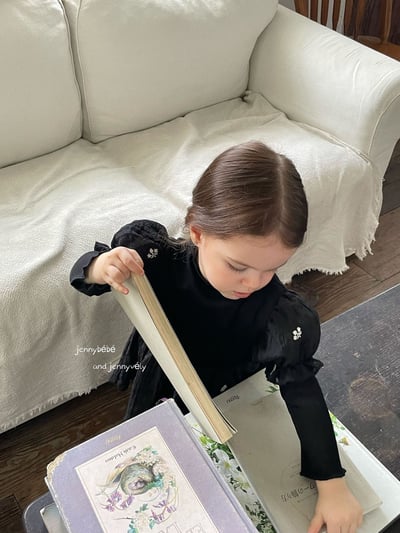 JE573｜(66-90cm) 赫本風公主袖包屁衣23