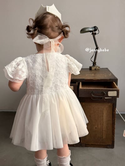 JE728｜(66-90cm) 公主袖薄紗蓬蓬裙包屁衣2