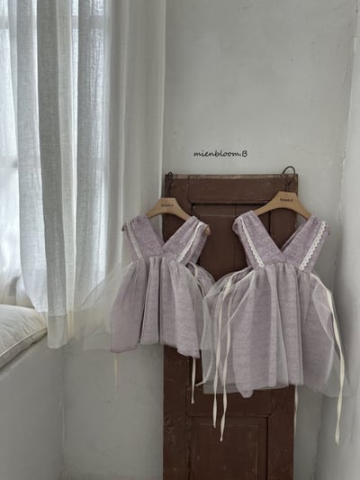 Bloom.b44｜(0m-24m/85cm-125cm) 蕾絲薄紗背心洋裝3