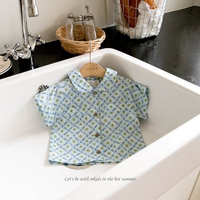 M-KIDS04｜(65-115cm) 印花襯衫4