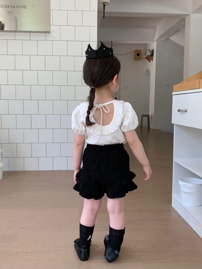 JE48｜(73-120cm) 花邊領露背上衣15