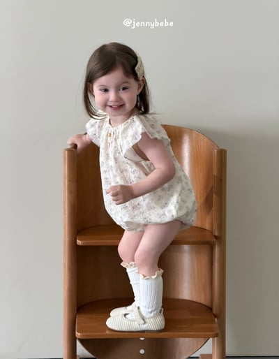 JE710｜(66-90cm) 碎花飛袖包屁衣15