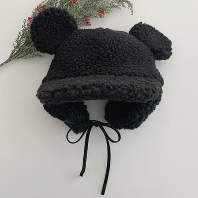 Oottbebe49｜(2-6y  Free)  米奇耳朵羊絨毛帽4