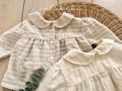 Valubebe19｜(65-90) 翻領棉麻襯衫13