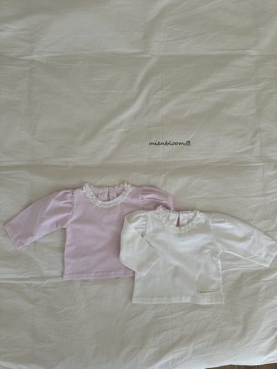 Bloom.b06｜(0m-7y) 春日蕾絲花邊領上衣1