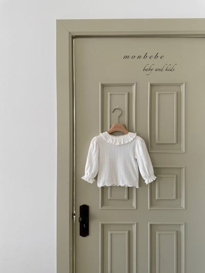 MONBEBE30｜(1y-8y) 荷葉領透氣上衣5