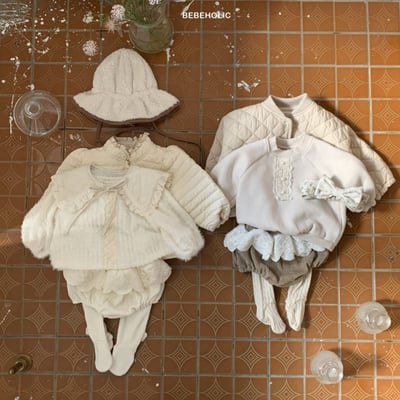 Bebe holic｜(55-85cm) 寶寶百合蕾絲燈籠褲7