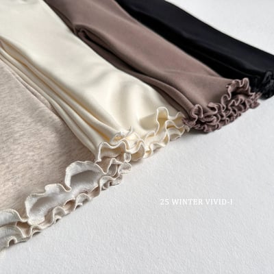 vivid20｜(78cm-125cm) 捲邊內刷毛喇叭褲2