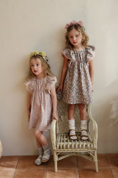 FLO14｜(75-140) 小碎花連身洋裝7