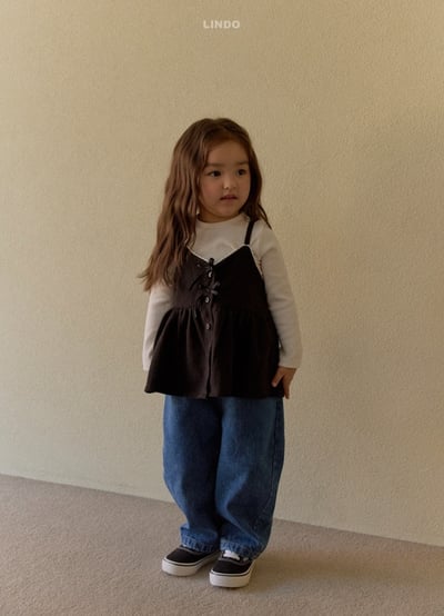 Lindo36｜(80cm-125cm) 經典直筒牛仔褲15